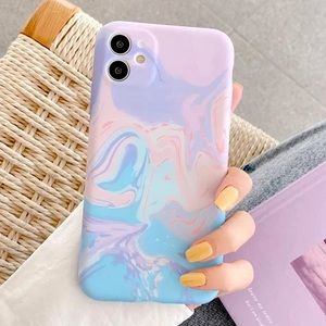 COPY - iPhone 12 Pro Marble Color Pink Painting C…
